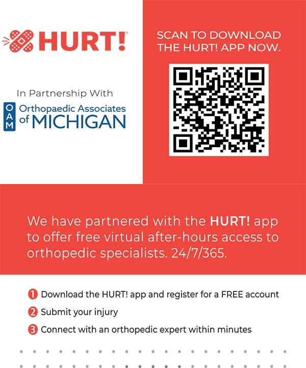OAM Orthopaedic Associates Of Michigan Grand Rapids Hurt App Download